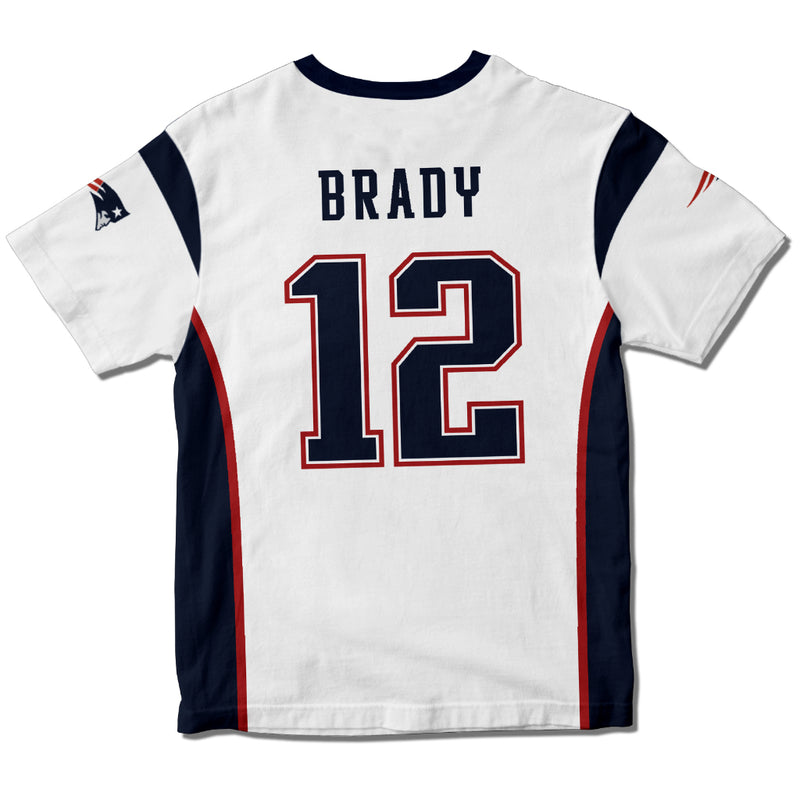 Camisa New England Patriots - Tom Brady 12 - Branca