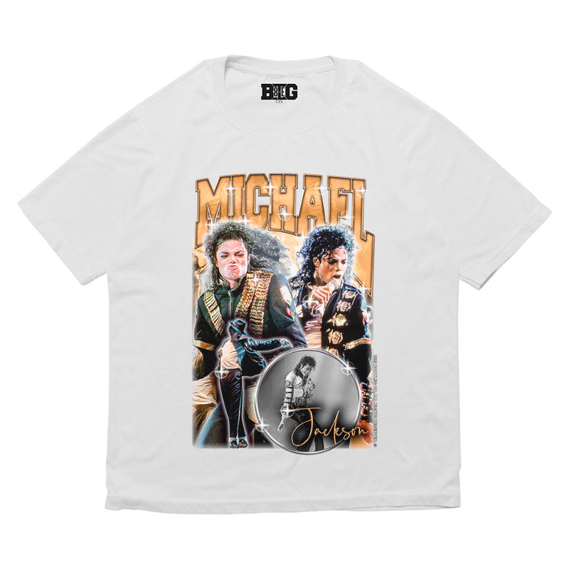 Camiseta Bootleg CO. Michael Jackson - Branco