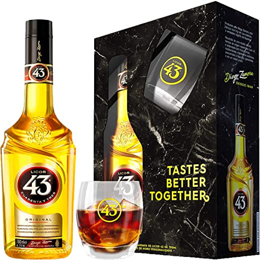 Licor 43 Diego Zamora 700ml + Copo Vidro