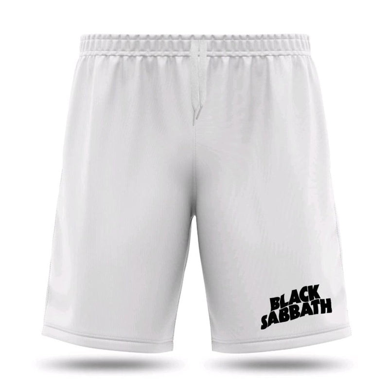 Bermuda Dry Fit Black Sabbath - Branco