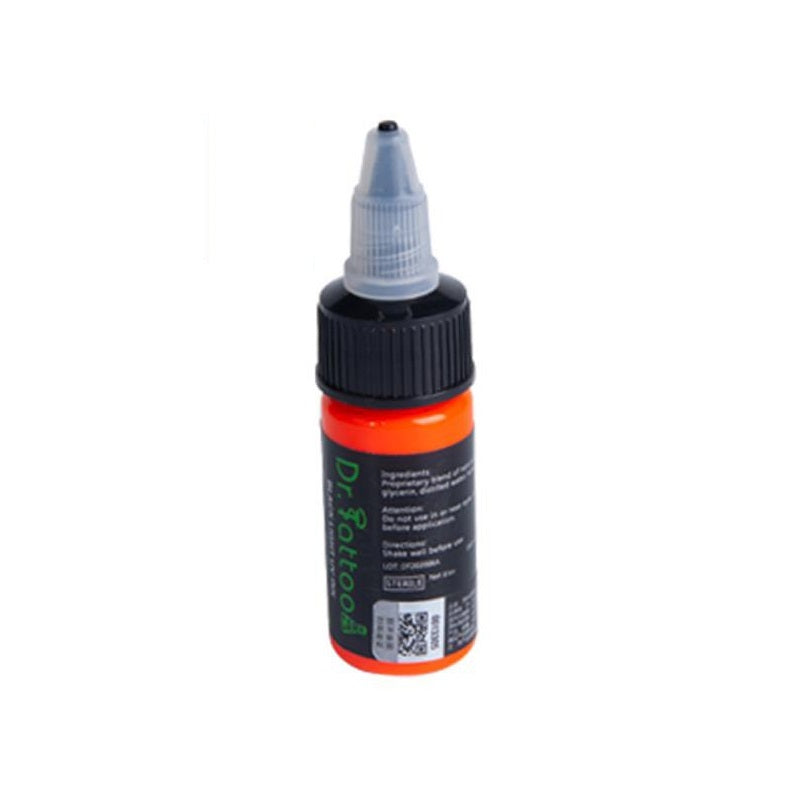 Tinta Dr. Tattoo Laranja Fluorescente 15ml