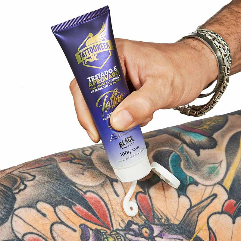 Protetor e Hidratante Tattoo Week Cor Intensa 100g Black Barts