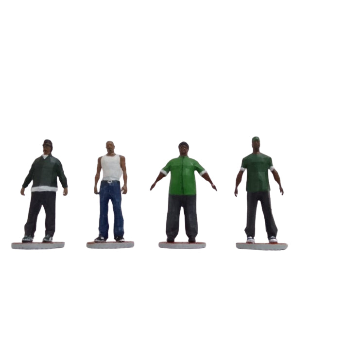 KIT 4x Bonecos Resina GTA San Andreas