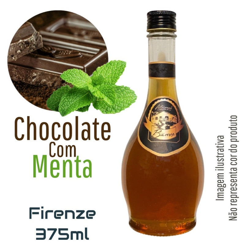 Licor Artesanal Chocolate com Menta 375ml