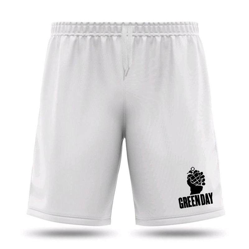 Bermuda Dry Fit Green Day - Branco