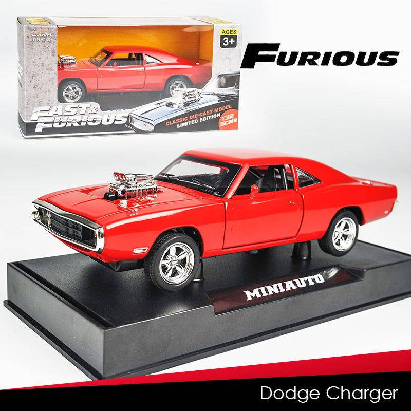 Miniatura Carro Velozes e Furiosos Dodge Charger Vermelho