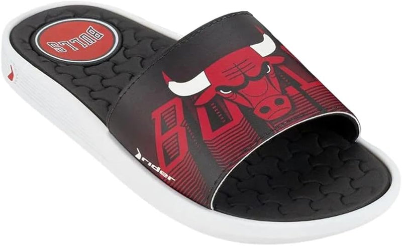 Chinelo Rider Pump Nba Chicago Bulls Preto