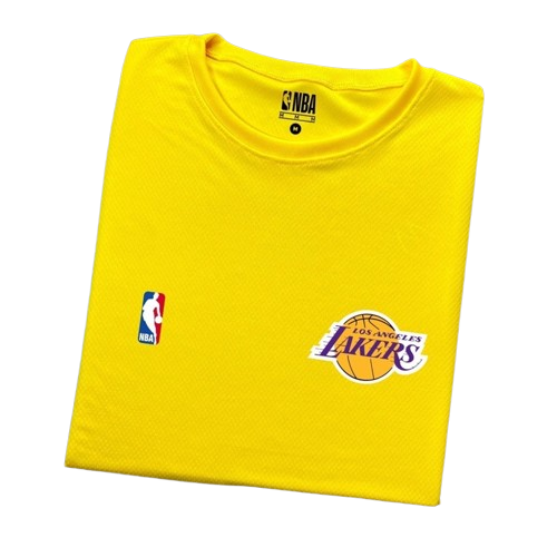 Camiseta NBA Dry Fit Los Angeles Lakers Amarelo