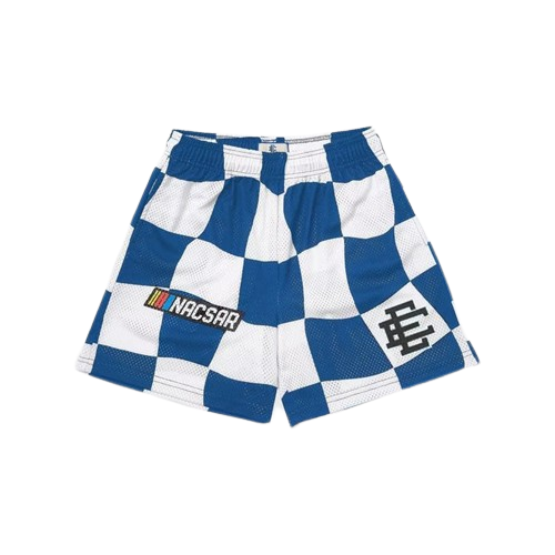 Short Nascar Xadrez - Azul