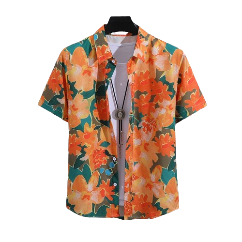 Camisa Haibi Graffiti C72 Laranja