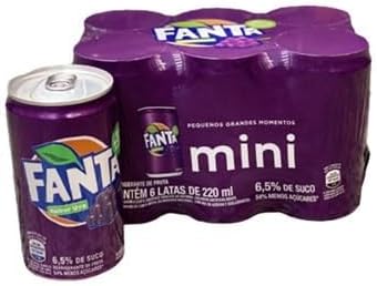 Pack 6x Fanta Uva Lata 220ml