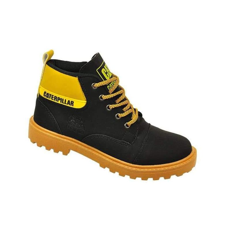 Bota Caterpillar Tradicional Preto Mostarda