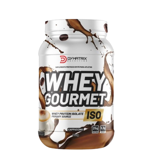 Whey Protein Gourmet Isolado Dymatrix Nutrition 900g Cappuccino