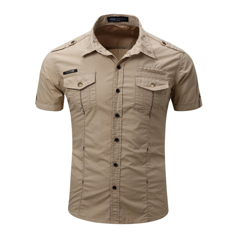 Camisa Social Fredd Marshall Cáqui