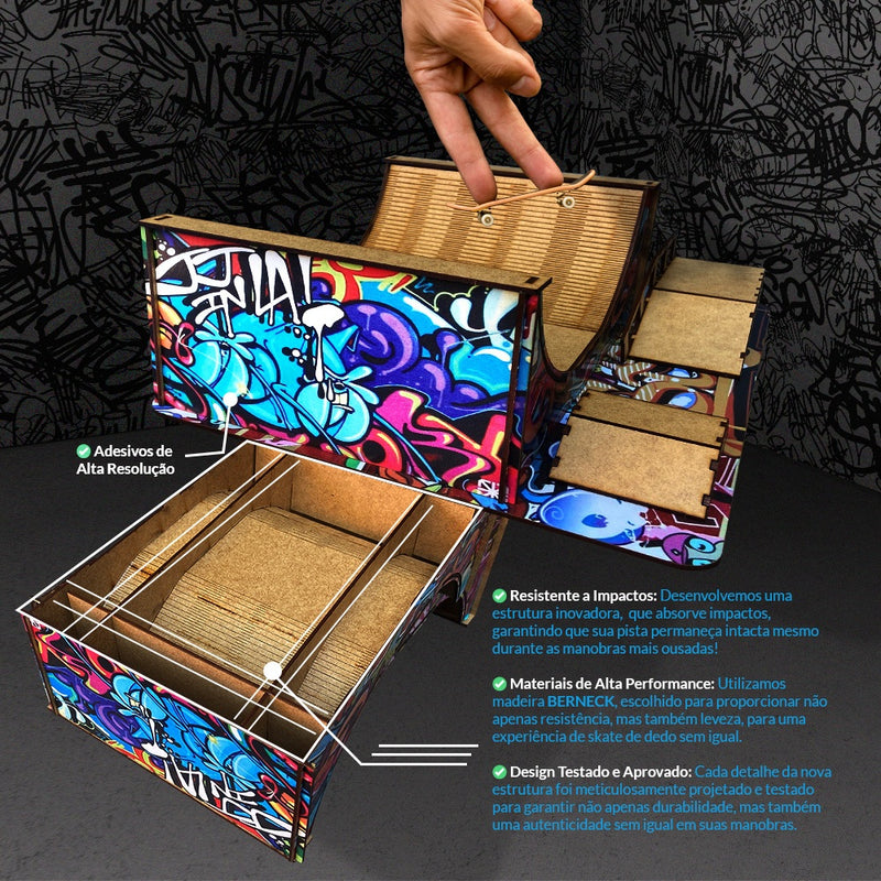 Pista Fingerboard Modelo I Hip Hop