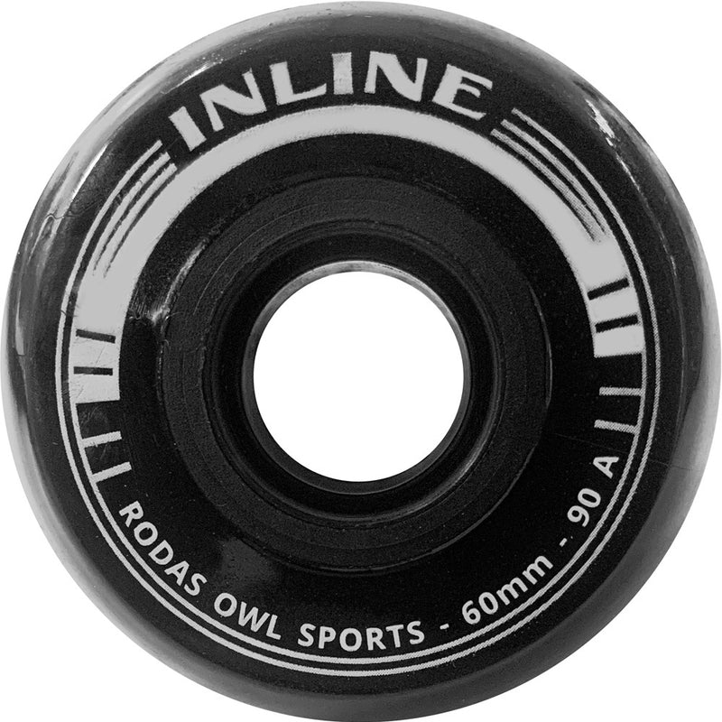 Rodas Patins OWL Inline Street 60mm 90a Preto