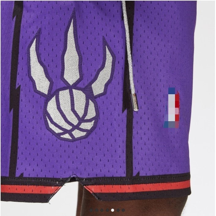 Calção NBA Toronto Raptors Mitchell & Ness X