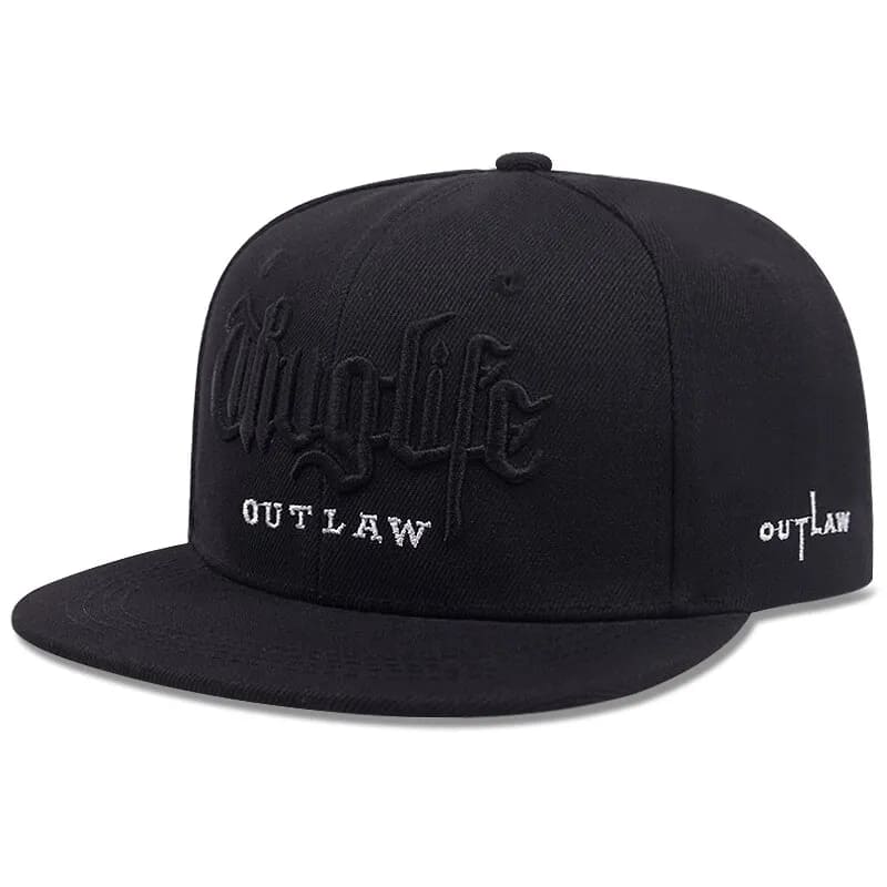 SNAPBACK OUT LAW COLEÇÃO THUG LIFE PRETO II