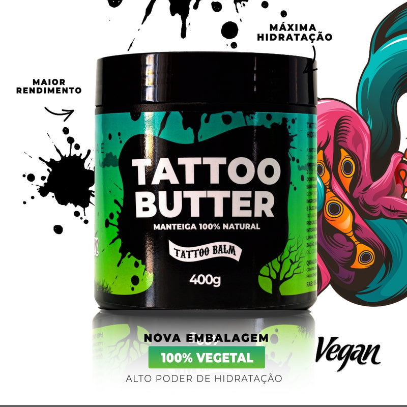 Vaselina Tattoo Balma Manteiga Vegana 400g Tattoo Butter