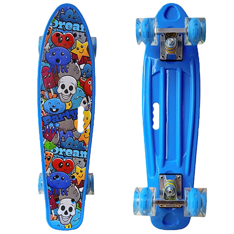 Mini Cruiser 22 Pol. Rodas PU - Azul Claro