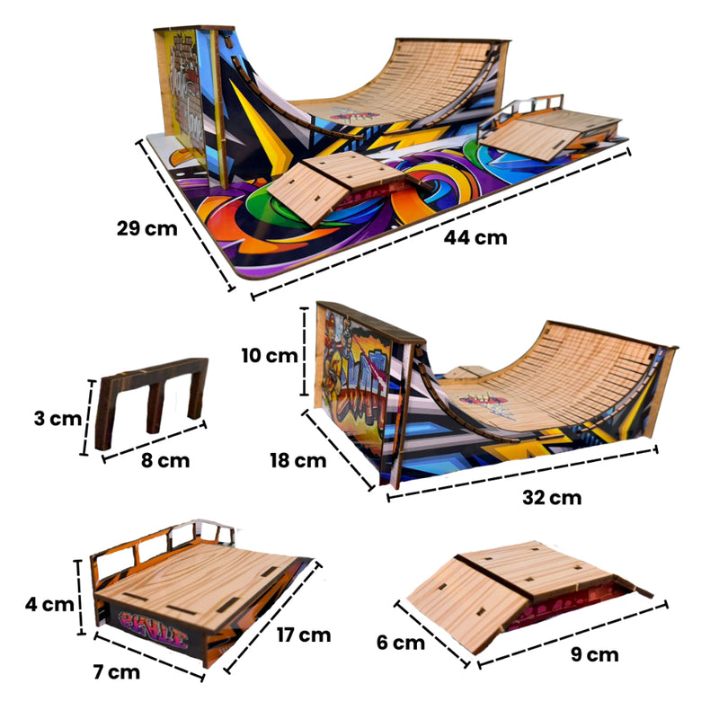 Pista Fingerboard Grafite MDF