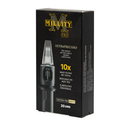 Cartuchos Millity PRO Tattoo Fine Line 20 Unidades