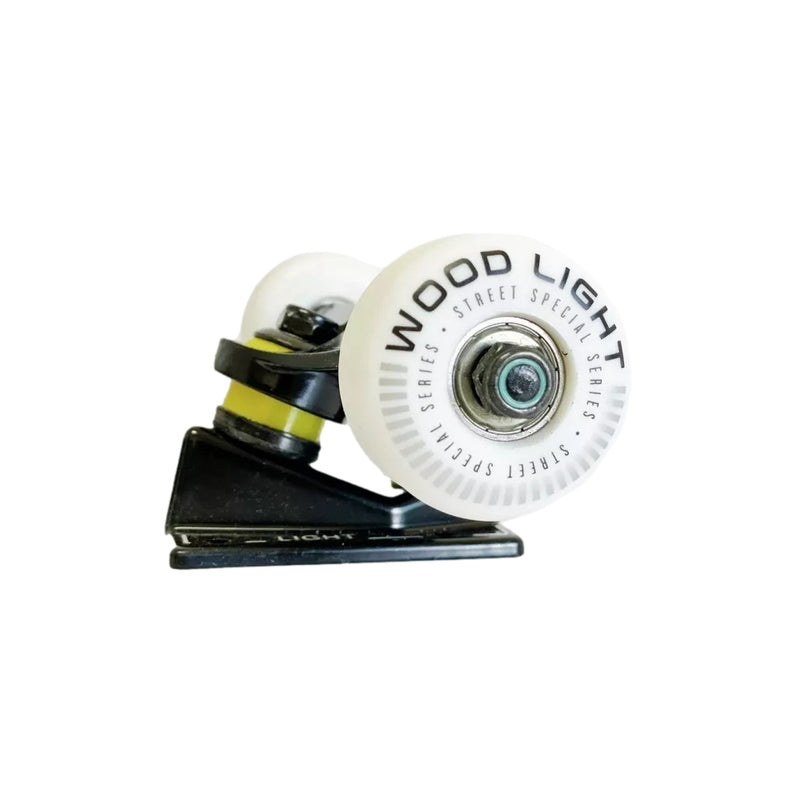 KIT Rodas Wood Light 53mm 99a + 8x Rolamentos Abec 9