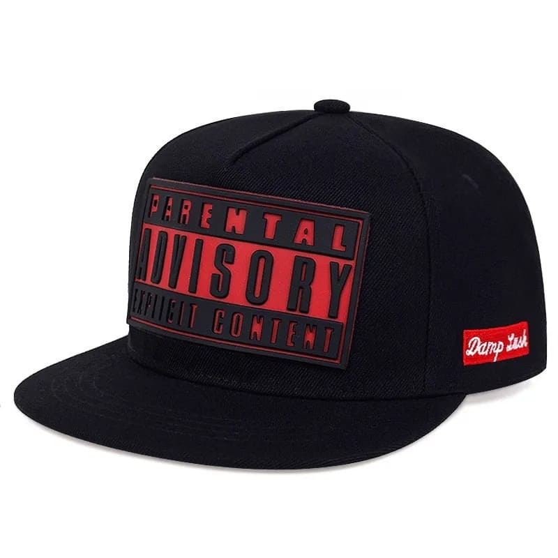 SNAPBACK PARENTAL ADVISORY EXPLICIT VERMELHO