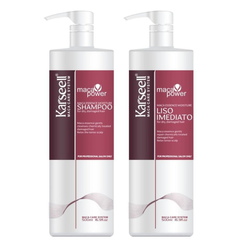 Kit Karseell Shampoo + Progressiva + Óleo + Máscara