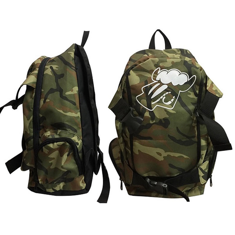 Mochila Black Sheep Porta Skate Bag Camuflada Com Bolso