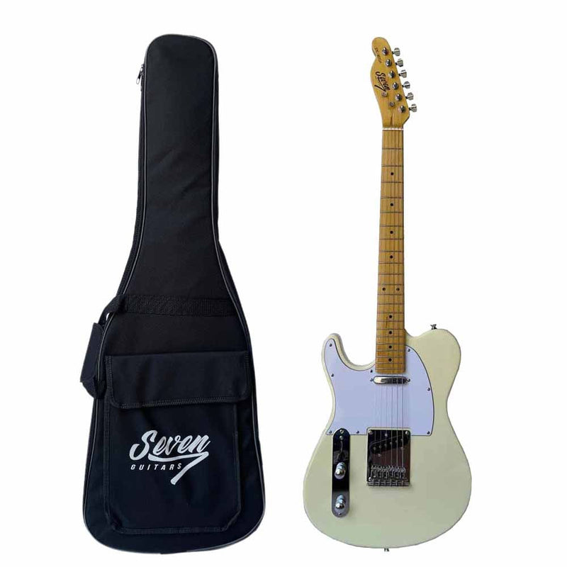 Guitarra Canhoto Seven STC-307 LH + Bag Creme