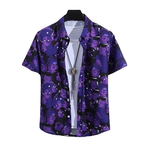 Camisa Haibi Graffiti C73 Roxo