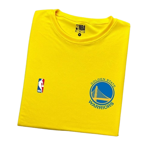 Camiseta Dry Fit NBA Golden State Warriors Amarelo