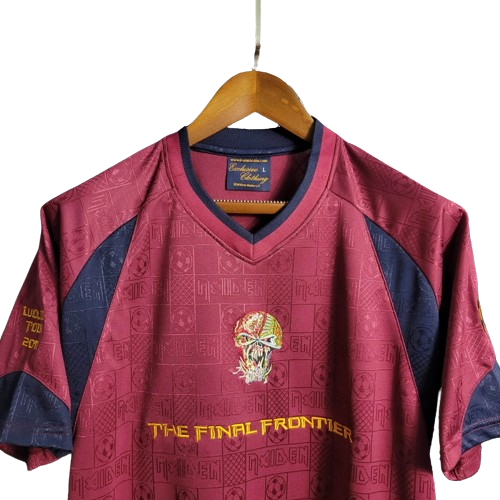 Camisa West Ham United Grená 2010 Retrô Iron Maiden