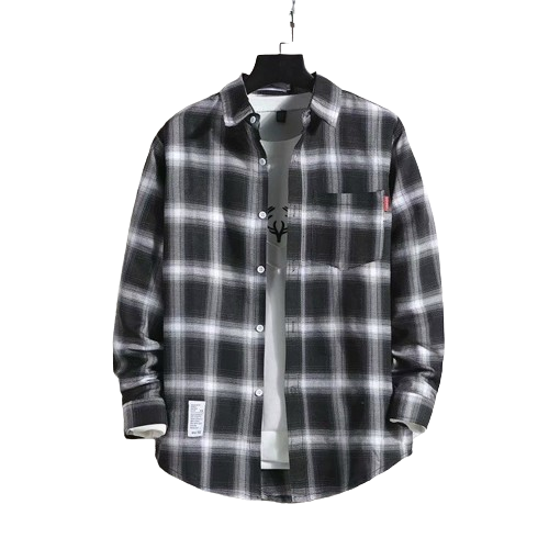 Camisa Social Xadrez Luck Co. Preto