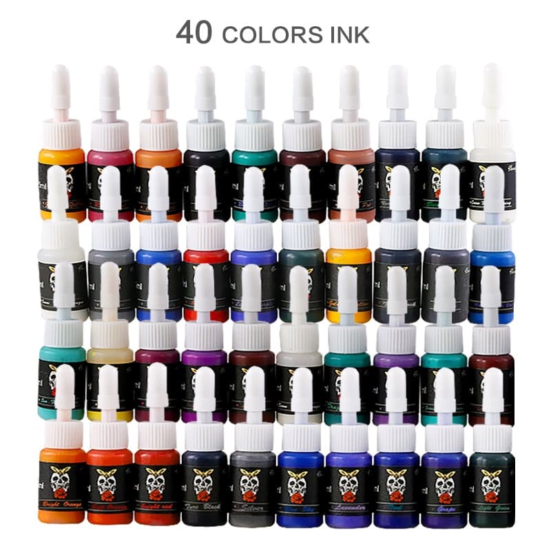 Tinta Skull Mixing Ink Natural 40 Unidades - SUPER PROMOÇÃO DE ATACADO A FIRMA