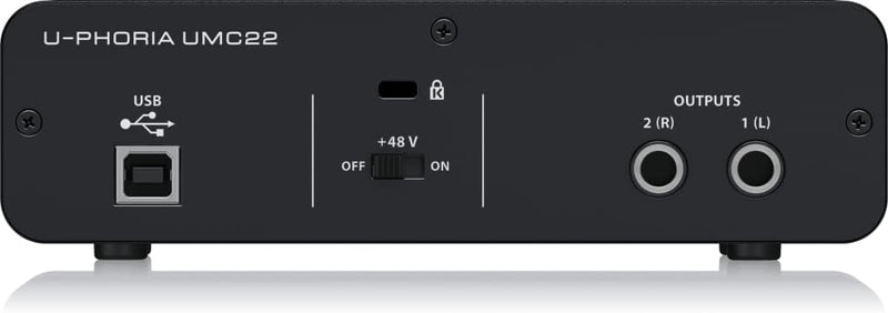 Interface de Áudio Behringer U-Phoria UMC22
