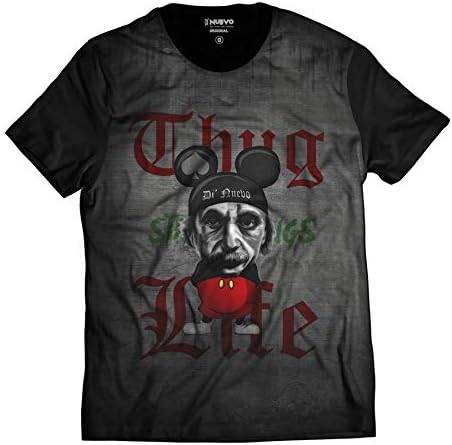 Camiseta Di Nuevo Albert Einstein Mouse Thug Life