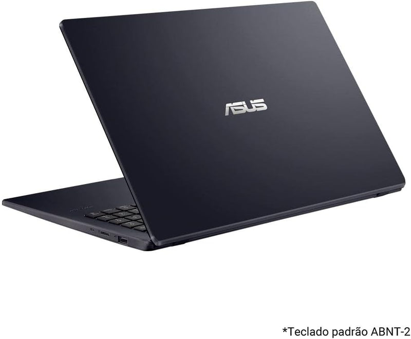 Notebook ASUS E510MA, Intel Celeron Dual Core, 4GB, 128GB EMMC Tela de 15,6" Black