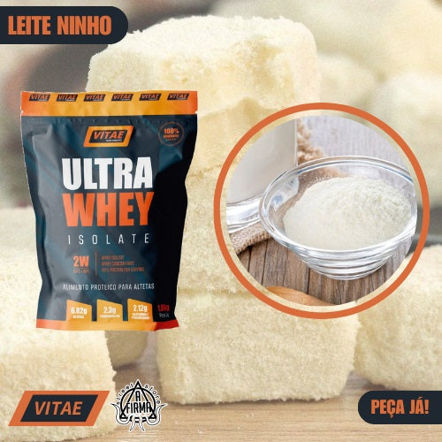 Ultra Whey Protein Isolate Vitae 1.8kg Refil - 8 Sabores