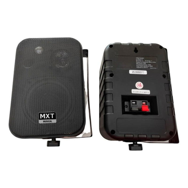 Par de Caixas MXT-25 Som Ambiente Acústico C/ Suporte 50w