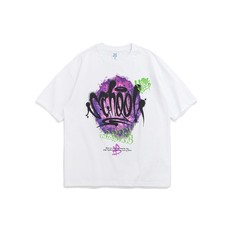 Camiseta Oversized Boom Blasting Branco