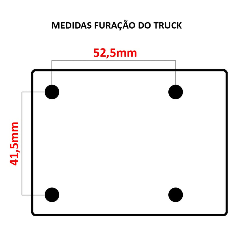 Trucks Casper Street Preto 129mm