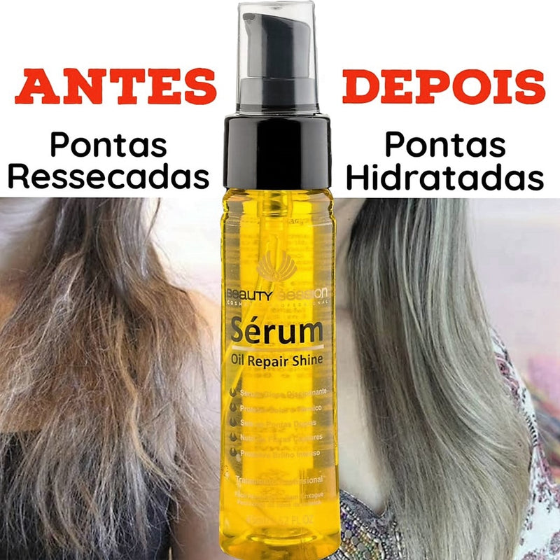 Kit Finalizadores Reparador pontas 45ml + Protetor Térmico Profissional 100ml