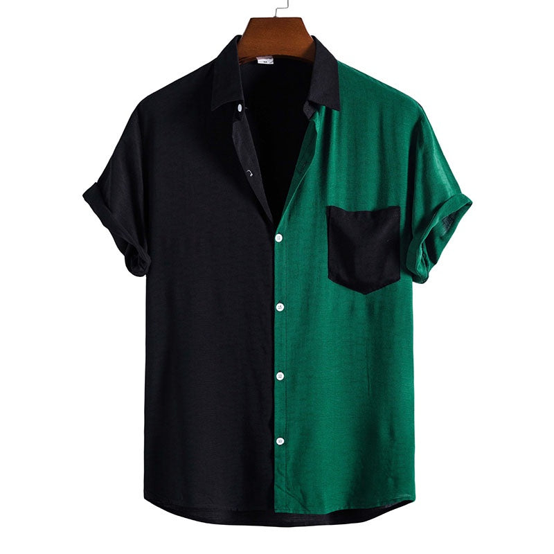 Camisa Manster Collar Preto Verde