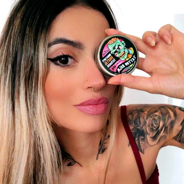 KIT 4x Pomadas Tattoo Balm Aftercare Hidratante 30g - Aloe Vera + Melancia + Tangerina + Menta Hortelã