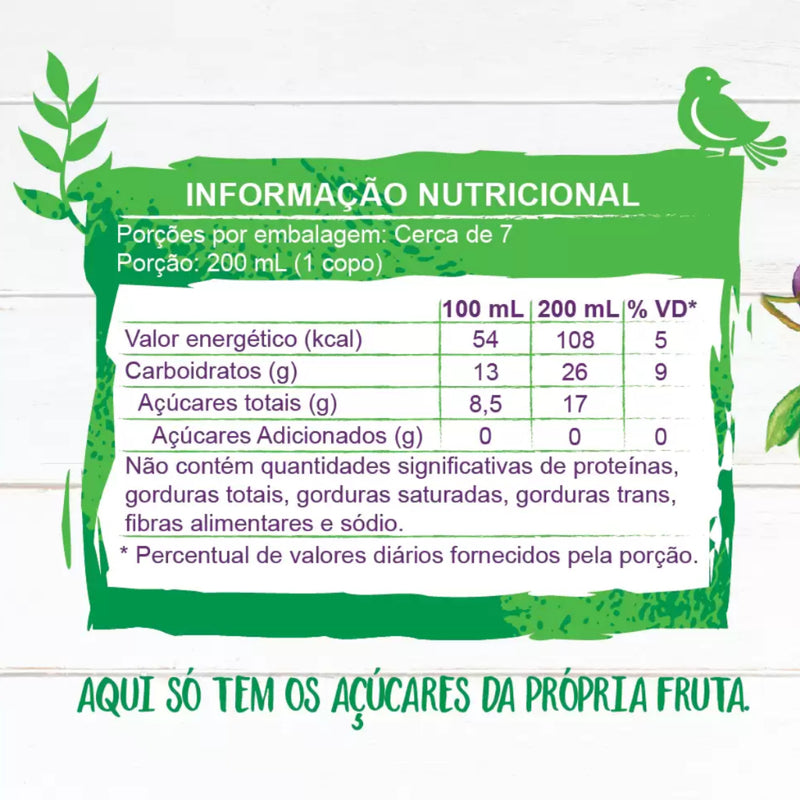 Kit 12x Suco de Uva Integral Campo Largo 250ml