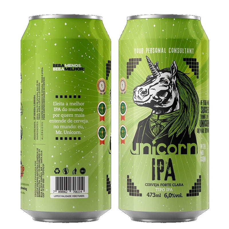 Cerveja Unicorn Ipa Lata 473ml