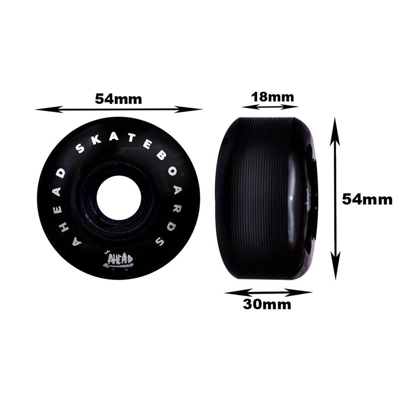 Rodas Ahead 54mm Preto 95A