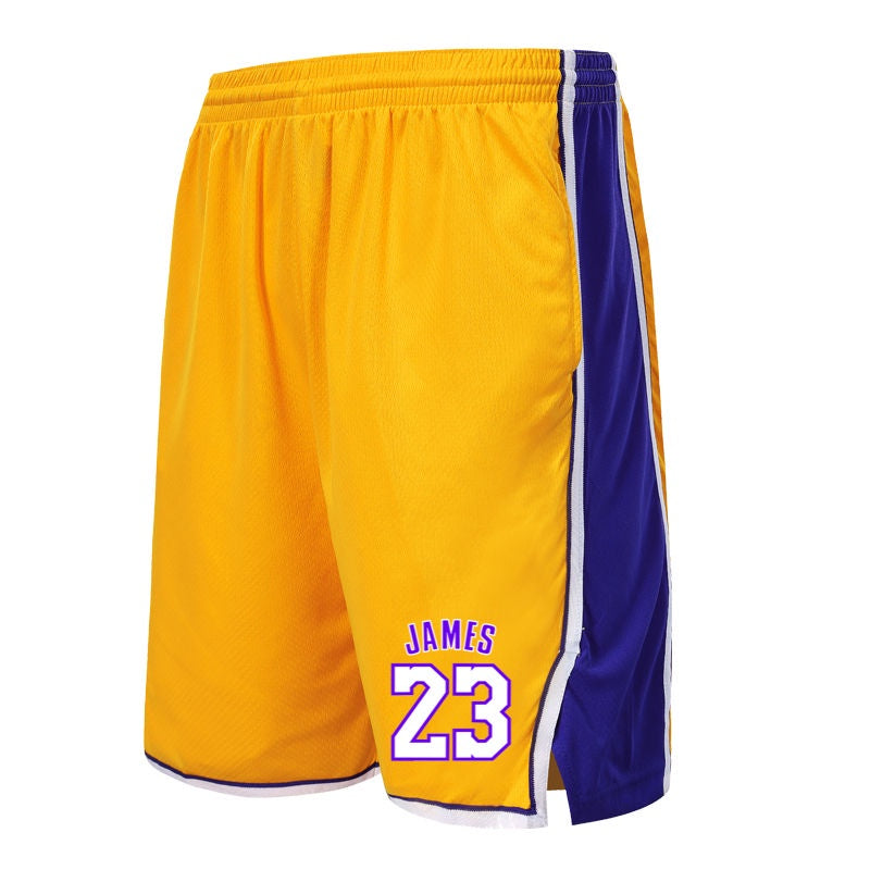 Calção NBA Lakers Lebron James 23 Amarelo